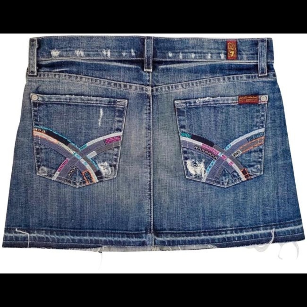 7 for all Mankind Denim Skirt size 27 NWT